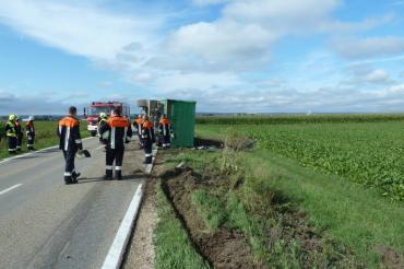 Feuerwehr am Unfallort 
