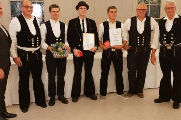 Christoph Fieger (4. von links) wird auf die Walz gehen. 