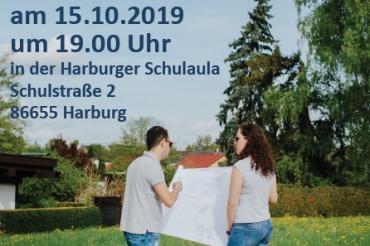 Plakat zu einem kostenlosen Vortrag über "Energetisch sanieren"