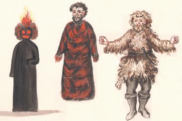 Das Bild zeigt ein Geister-Trio