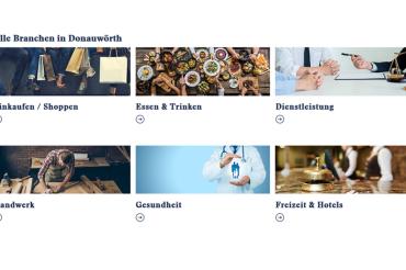 Das Bild zeigt, wie das Online-Schaufenster auf www.donauwoerth.de im Bereich CID ab 11.November aussehen wird.