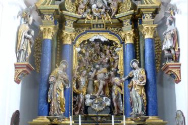 Das Bild zeigt den Hauptaltar der Herrgottsruhkapelle