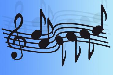 Das Bild zeigt Musiknoten