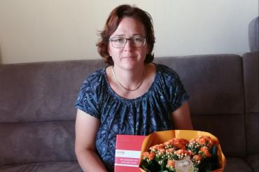 Annett Reithmeier aus Rain hat am 17. September 2018 ihre Stammzellen für einen kranken Menschen gespendet. 