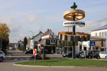 Skulptur Kreisverkehr Asbach-Bäumenheim