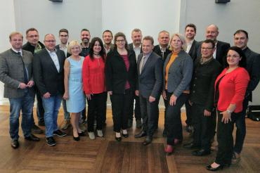 Das Bild zeigt die nominierten Kandidaten der Gemeinderatsliste