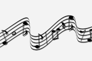 Das Bild zeigt Musiknoten