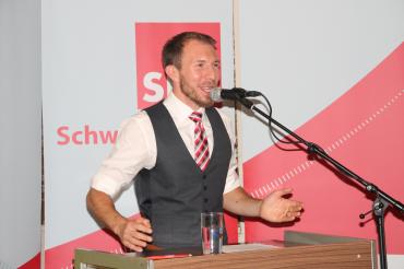 Thomas Heydecker bei seiner Rede