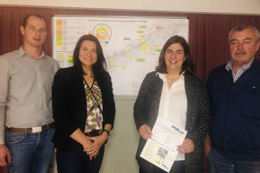 v.l.n.r. Georg Strass, Doris Schwarz, Ulrike Wagner und Hans Kessler. 