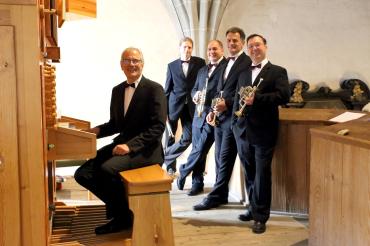 Das Bild zeigt das Nördlinger Bachtrompeten Ensemble.