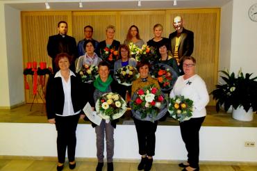 Die geehrten Mitarbeiter von St. Vinzenz