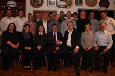 Kandidaten der CSU Monheim stellen sich auf im Schützenheim Monheim