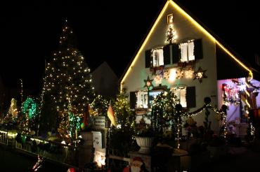 Beleuchteter Weihnachtsgarten in Alerheim