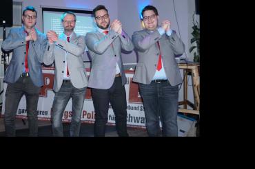 Yannis Demel, Stephan Demel, André Leuffert und Julian Dreier.