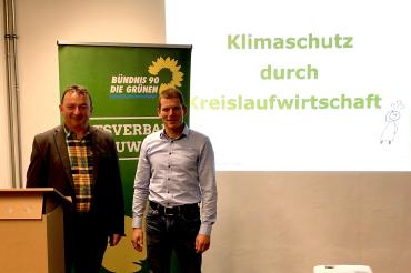 Auf dem Bild zu sehen (von links): Albert Riedelsheimer und Rainer Stahl. 