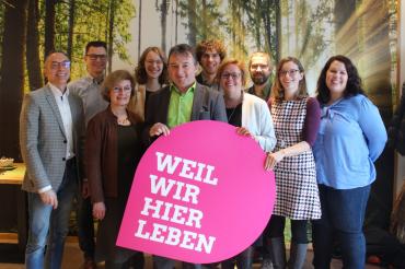 Das Bild zeigt den Neujahrsempfang der Donauwörther Grünen.