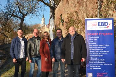 Das Bild zeigt die nominierten Kandidaten der Stadtratsliste der Engagierten Bürger Donauwörth.