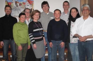 Das Bild zeigt die Kandidaten zur Stadtratswahl 2020 der Grünen in Wemding.