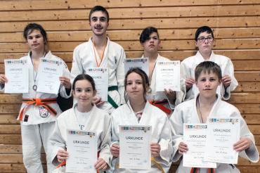 Das Bild zeigt die erfolgreichen Wemdinger Judokas.