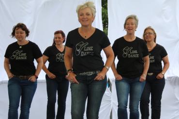 Das Bild zeigt einen Linedancekurs.