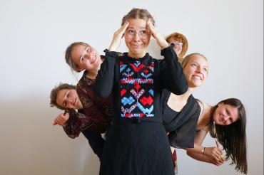 Das Bild zeigt die Theateraufführung "Pension Schöller 2.0" des THG Nördlingen.