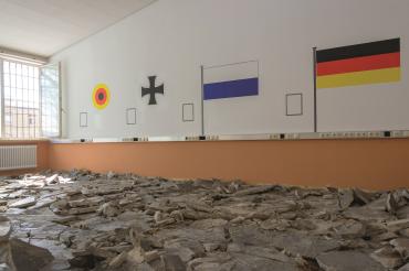 Abbrucharbeiten in de ehemaligen Kaserne. Auf der ersten Teilfläche sind die Rückbaumaßnahmen mittlerweile beendet. 