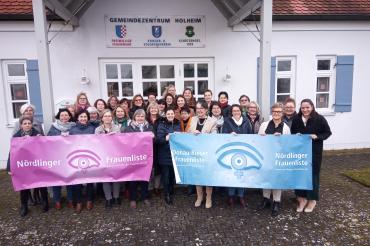 Die Donau-Rieser, Nördlinger und Wemdinger Frauenlisten trafen sich zu ihrer gemeinsamen Nominierungsversammlung am Samstag, den 4. Januar 2020,  im Gemeindehaus in Nördlingen - Holheim. 