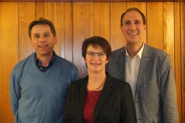 Auf dem Bild v.l. Peter Martin, Claudia Müller, Christoph Schmid. 