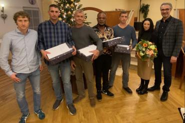 Mitarbeiter von T+U bei Ehrung