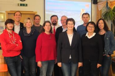 Auf dem Bild von links:  Robert Baumann, Christoph Schmid, Christine Langer, Oliver Hertle, Rita Wendrich, Daniel Grün, Norbert Mösle, Claudia Müller, Peter Martin, Elfriede Hlawon, Karin Rosenwirth-Dollmann. 