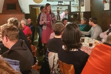 Das Bild zeigt SPD-Wahlversammlung in Nähermemmingen.