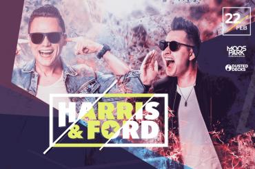 Das Bild zeigt die beiden DJs und Produzenten HARRIS & FORD