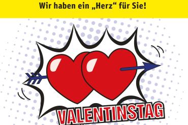 Valentinstag verspricht Romantik pur. Und so zeigt sich auch die Tourist-Information in diesem Jahr wieder von ihrer romantischen Seite.