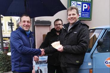 Am Samstag, den 22. Februar 2020, startete der CSU Bürgermeisterkandidat Bernd Spielberger bei herrlichstem Laufwetter seinen "Lauf für Harburg". 