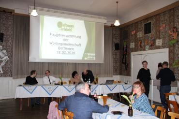 Gäste bei Jahreshauptversammlung der Werbegemeinschaft Oettingen