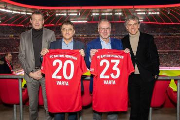 Varta-Führung mit Karl-Heinz Rummenigge in der Allianz Arena