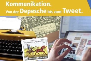 Werbung Ausstellung Depesche Tweet