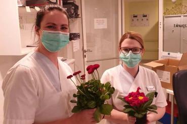 Franziska Bosch und Pamela Ziegler, Gesundheits- und Krankenpflegerinnen am Stift.