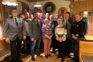 Die Geehrten des Sport- und Schützenvereins Auhausen.