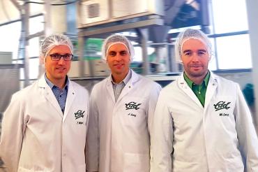 Die Geschäftsführer von Eduard Edel GmbH (von links): Thomas Wippel, Joachim Lang und Martin Lang.