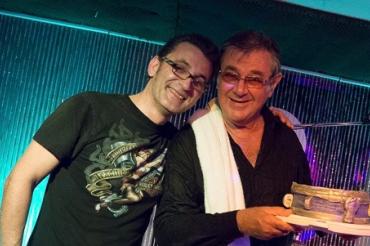 Pete York (rechts) war 2017 zu Gast in Doubles Starclub - einer der besten Auftritte, wie Michael Wanke findet. 