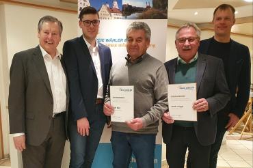 Ehrung auf der Wahlveranstaltung der Freien Wähler