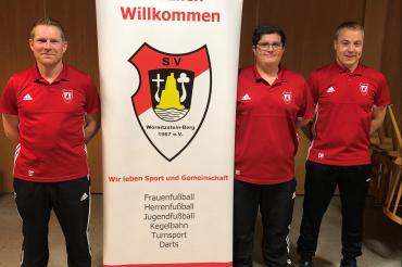 Das Trainerteam der Herrenmannschaften des SV Wörnitzstein-Berg