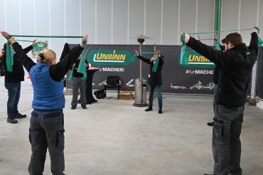 Der erste Gesundheitstag der Firma UNSINN.