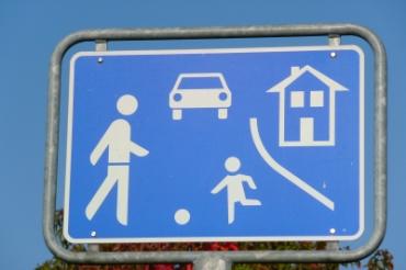 Symbolbild: Verkehrsberuhigter Bereich 