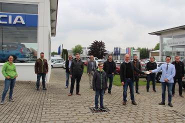 Nördlinger Gewerbetreibende übergeben Spende an OB Wittner