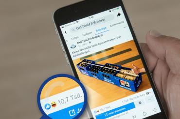 Oettinger Brauerei, Handy, Webseite