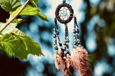 Traumfänger mit Blättern