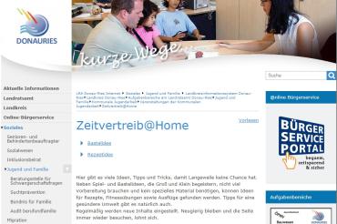 Screenshot Zeitvertreib@Home