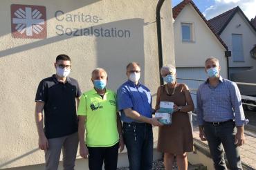 Schutzmasken für Caritas- Sozialstation Wemding 